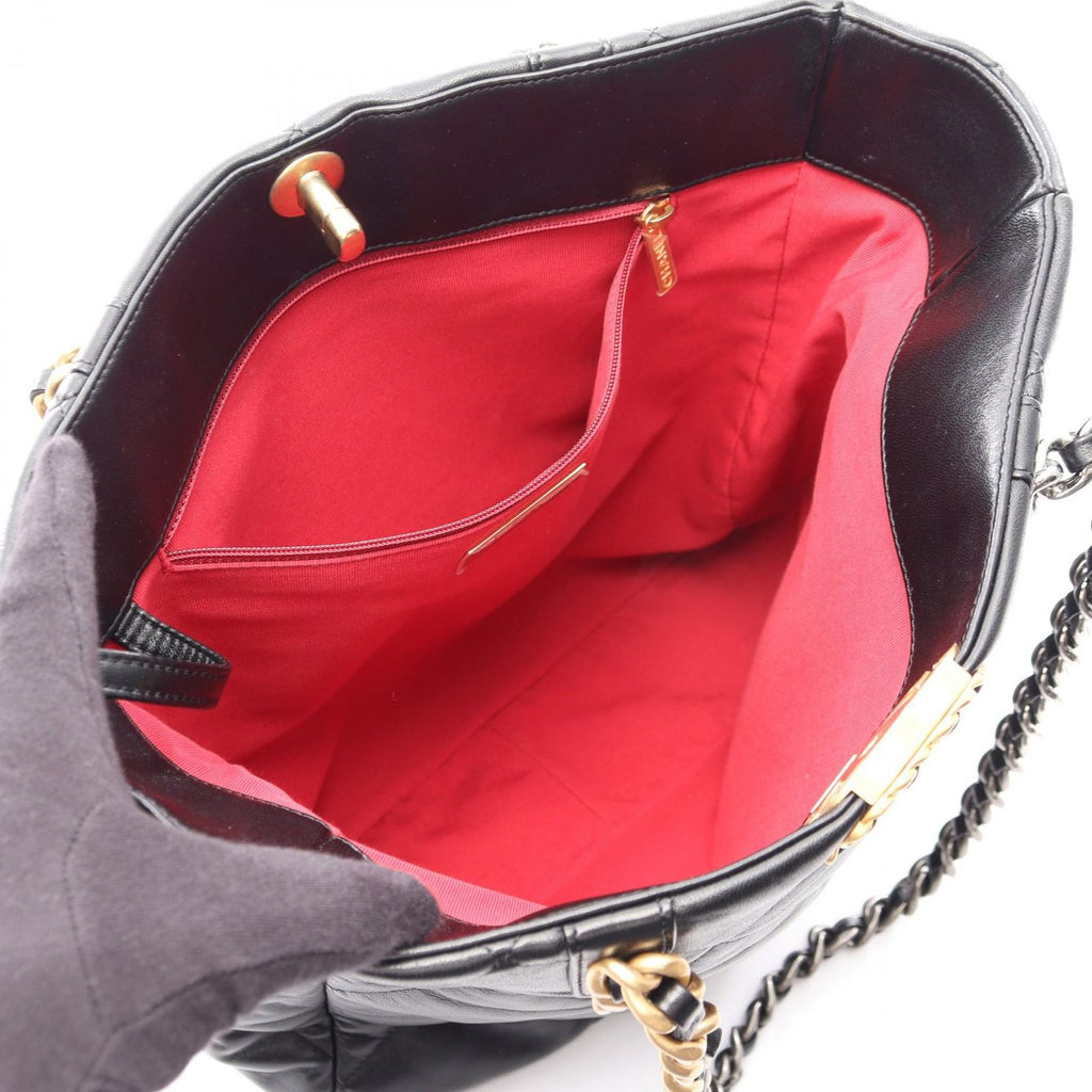Chanel Shoulder Bag 19 Black Lambskin 19 Quilted Chain — view 3
