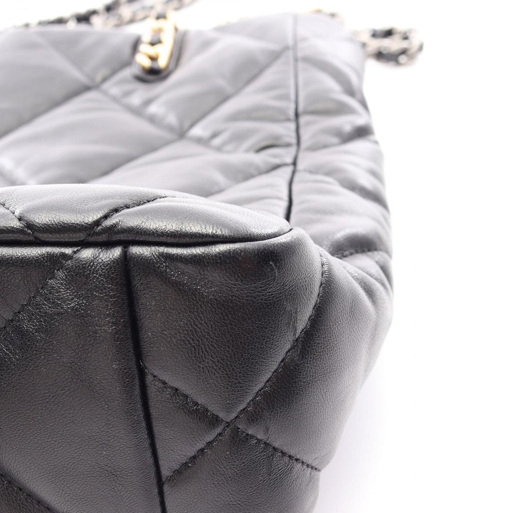Chanel Shoulder Bag 19 Black Lambskin 19 Quilted Chain — view 8
