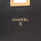 Chanel Shoulder Bag 2.55 Quilted Mini Black Calf Chain Wallet — view 4