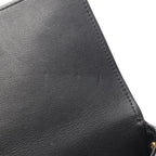 Chanel Shoulder Bag Quilted Faux Pearl Bag Black Leather Chain — view 8