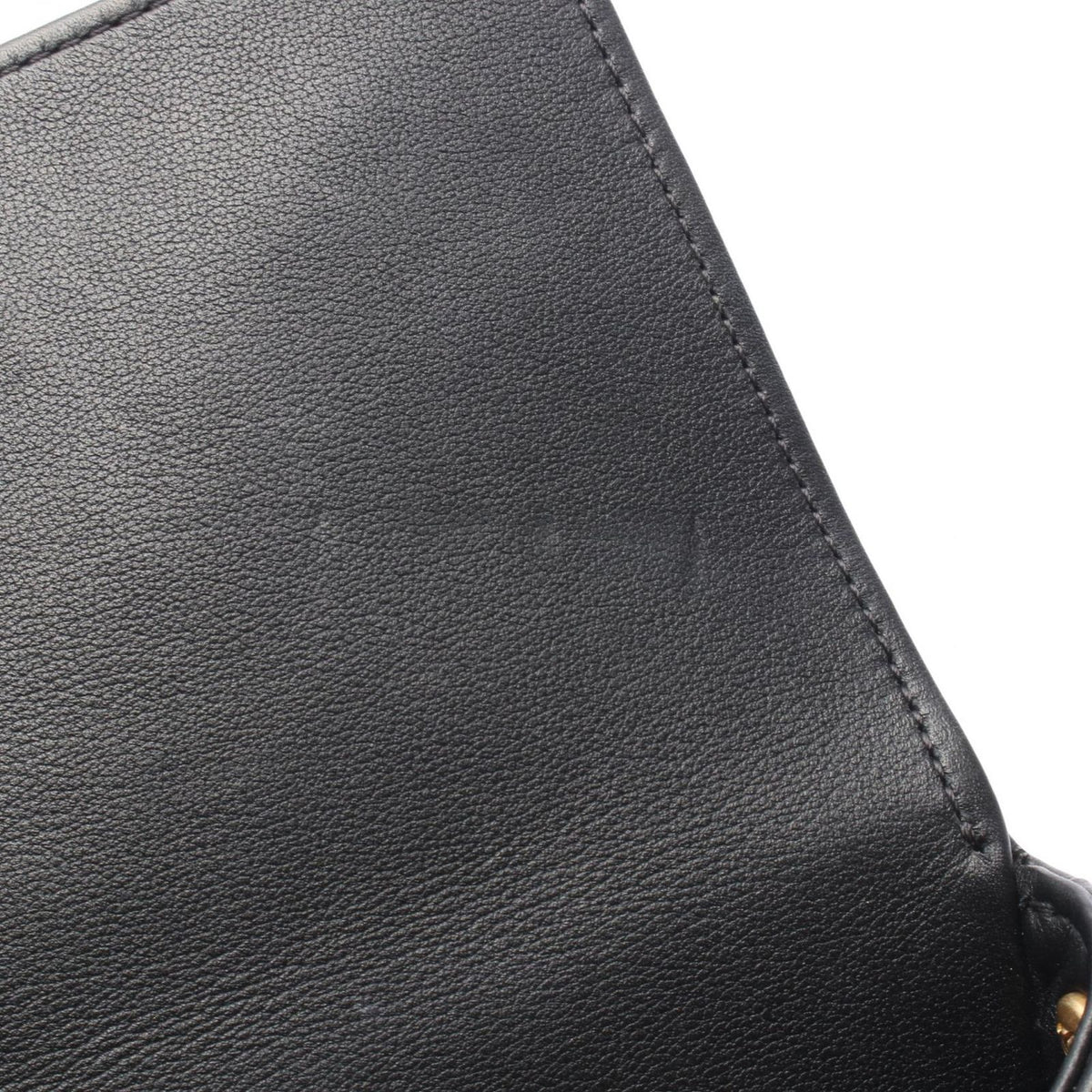 Chanel Shoulder Bag Quilted Faux Pearl Bag Black Leather Chain — view 8