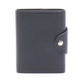 Hermes Trifold Wallet Illiade Compact Black Leather