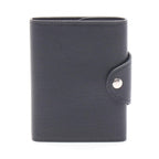 Hermes Trifold Wallet Illiade Compact Black Leather