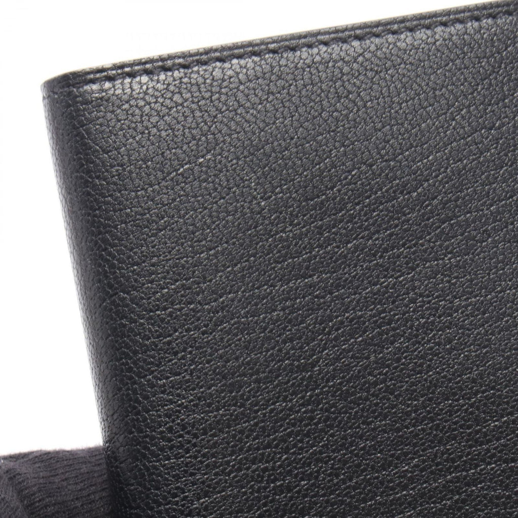 Hermes Trifold Wallet Illiade Compact Black Leather — view 7