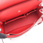 Hermes Shoulder Bag Gipsiere 28 Rouge Casac Ash le Jucasack Ash Leather — view 3