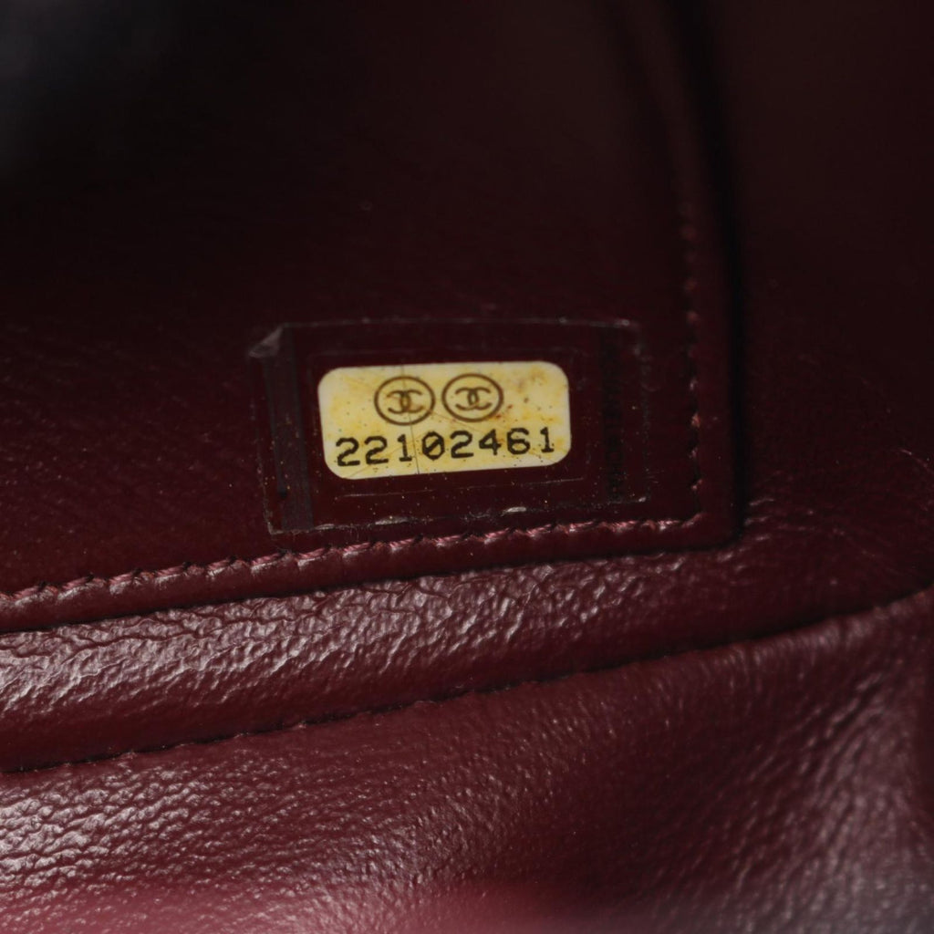 Chanel Shoulder Bag CC Logo Quilted Flap Black Leather Chain — view 5