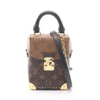Louis Vuitton Handbag Camera Box 2-Way Canvas Leather