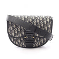 Dior Shoulder Bag Gallop Navy Canvas Leather