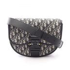 Dior Shoulder Bag Gallop Navy Canvas Leather