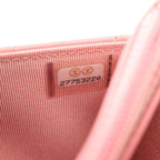 Chanel Shoulder Bag Quilted Pink Lambskin Chain Wallet — view 6