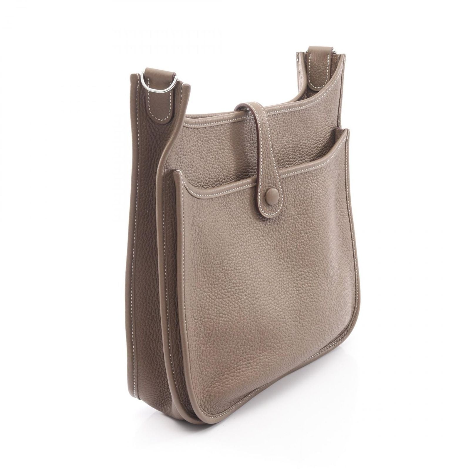 Hermes Shoulder Bag Evelyne 3 Trois PM Etoupe Leather — view 2