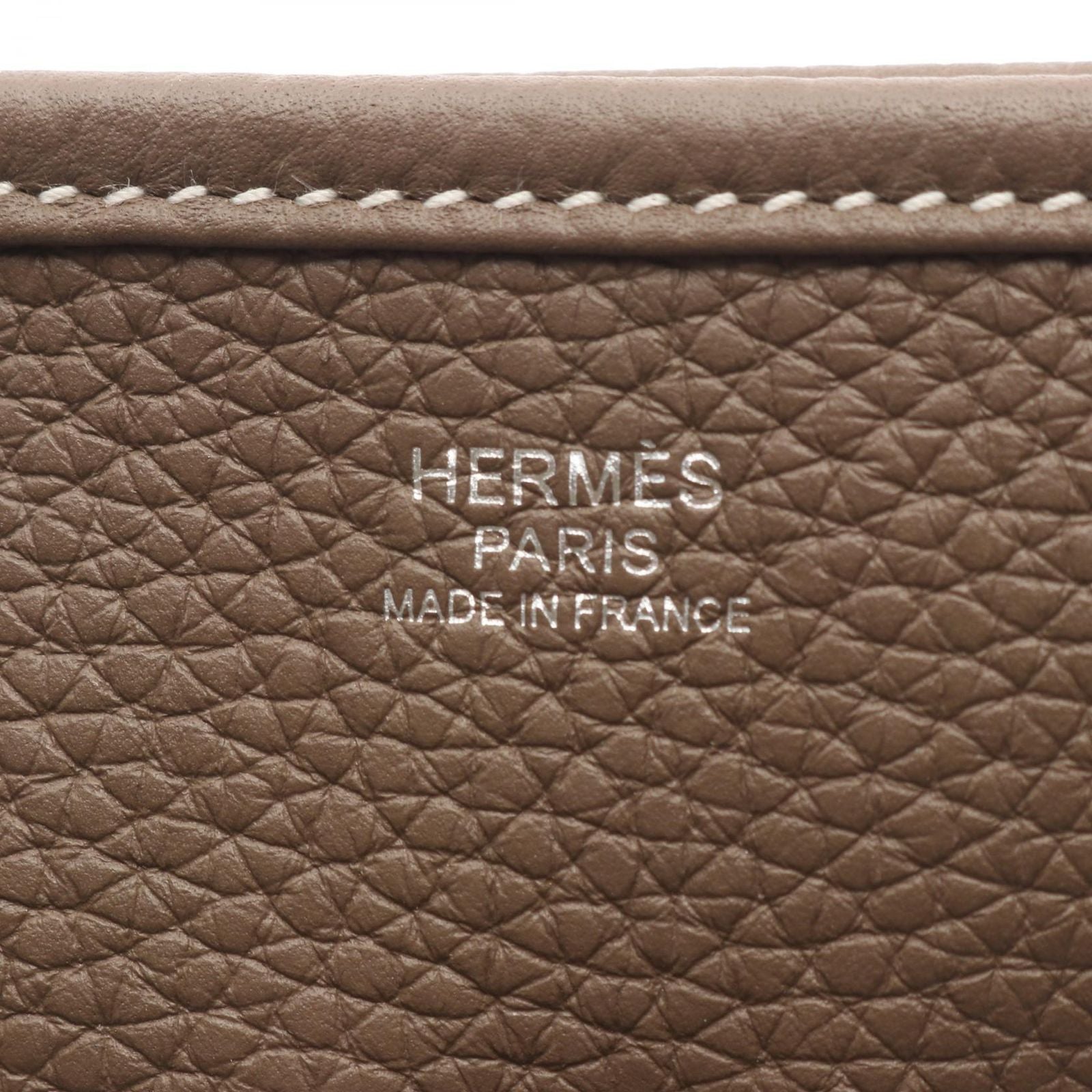 Hermes Shoulder Bag Evelyne 3 Trois PM Etoupe Leather — view 4