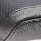 Hermes Tote Garden Party TPM Black Canvas Leather — view 6