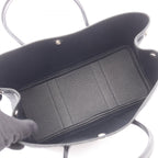 Hermes Tote Garden Party TPM Black Canvas Leather — view 3