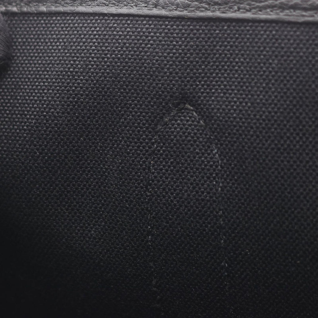 Hermes Tote Garden Party TPM Black Canvas Leather — view 8