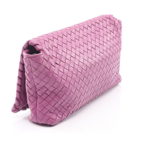 Bottega Veneta Shoulder Bag Intrecciato Bag Purple Leather — view 2
