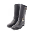 Chanel Boots CC Logo Engineer Leather