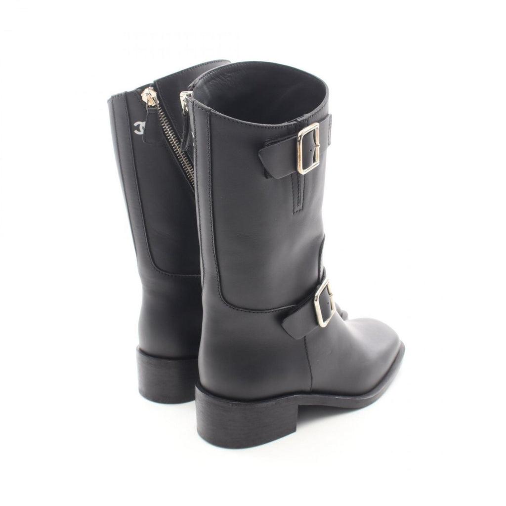 Chanel Boots CC Logo Engineer Leather — view 2