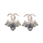 Chanel Earrings CC Logo Stainless Steel