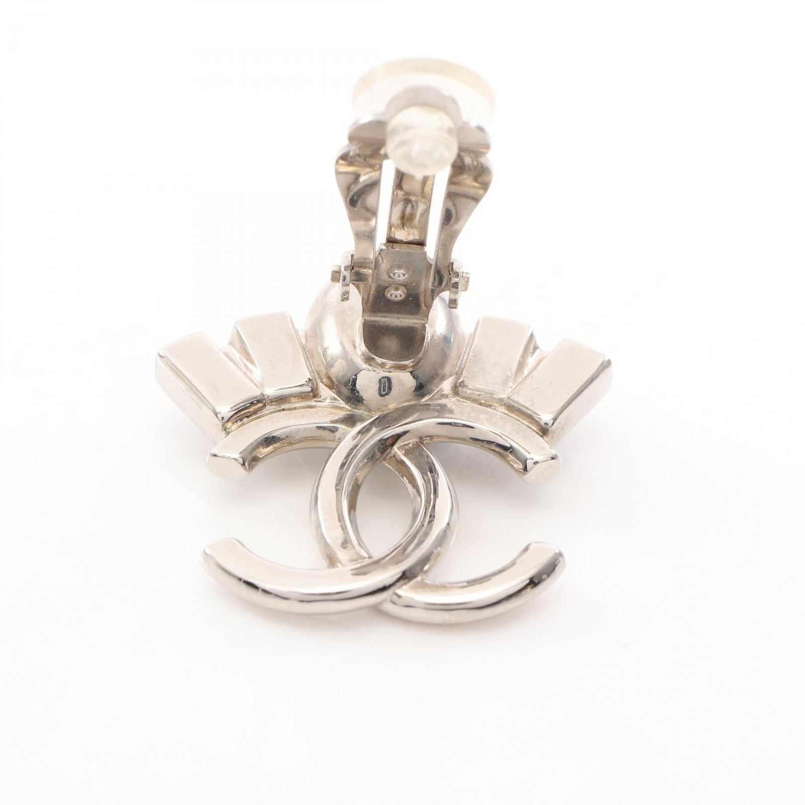 Chanel Earrings CC Logo Stainless Steel — view 5
