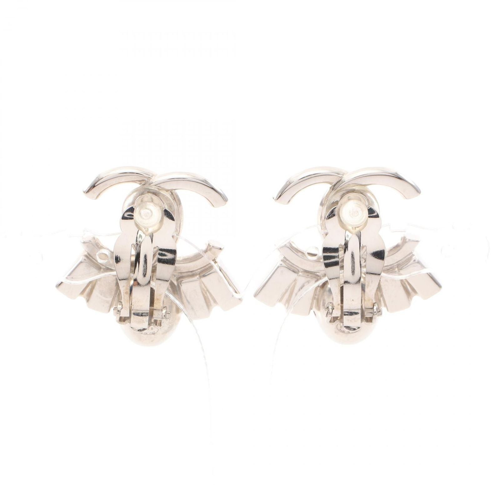 Chanel Earrings CC Logo Stainless Steel — view 2