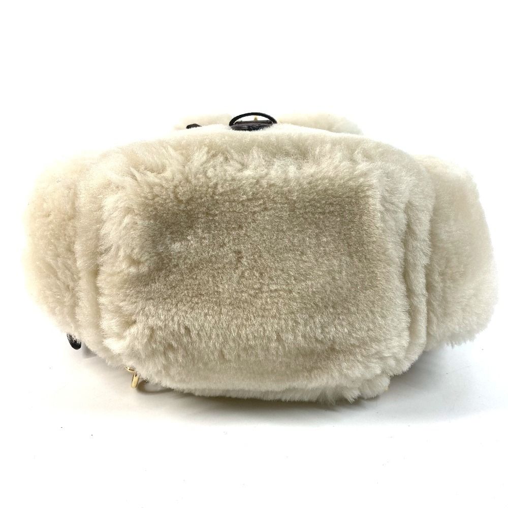 Louis Vuitton Sac Nano Teddy Backpack Shearling Cles Beige — view 5