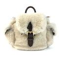 Louis Vuitton Sac Nano Teddy Backpack Shearling Cles Beige
