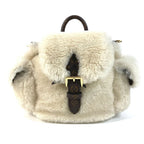 Louis Vuitton Sac Nano Teddy Backpack Shearling Cles Beige