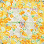 Hermes Carre 90 I'arbre de Soie Silk Scarf Red Yellow — view 6