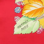 Hermes Carre 90 I'arbre de Soie Silk Scarf Red Yellow — view 7