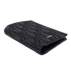 Dior Wallet Bifold Oblique Jacquard Black Mini Small — view 3
