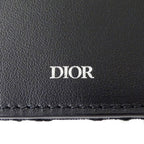 Dior Wallet Bifold Oblique Jacquard Black Mini Small — view 5