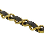 Chanel Belt Chain Leather Black Gold CC Logo — view 7
