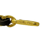 Chanel Belt Chain Leather Black Gold CC Logo — view 4