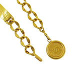 Chanel Belt Chain Gold Logo Plate Coin Motif — view 3