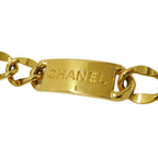 Chanel Belt Chain Gold Logo Plate Coin Motif — view 5