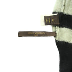 Louis Vuitton Border Pattern Knit Beanie Cap Hat Wool M Gray Black SS — view 7