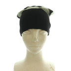 Louis Vuitton Border Pattern Knit Beanie Cap Hat Wool M Gray Black SS — view 2