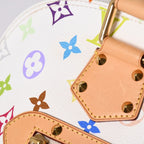Louis Vuitton Alma Handbag Monogram Multicolor White Takashi Murakami — view 8