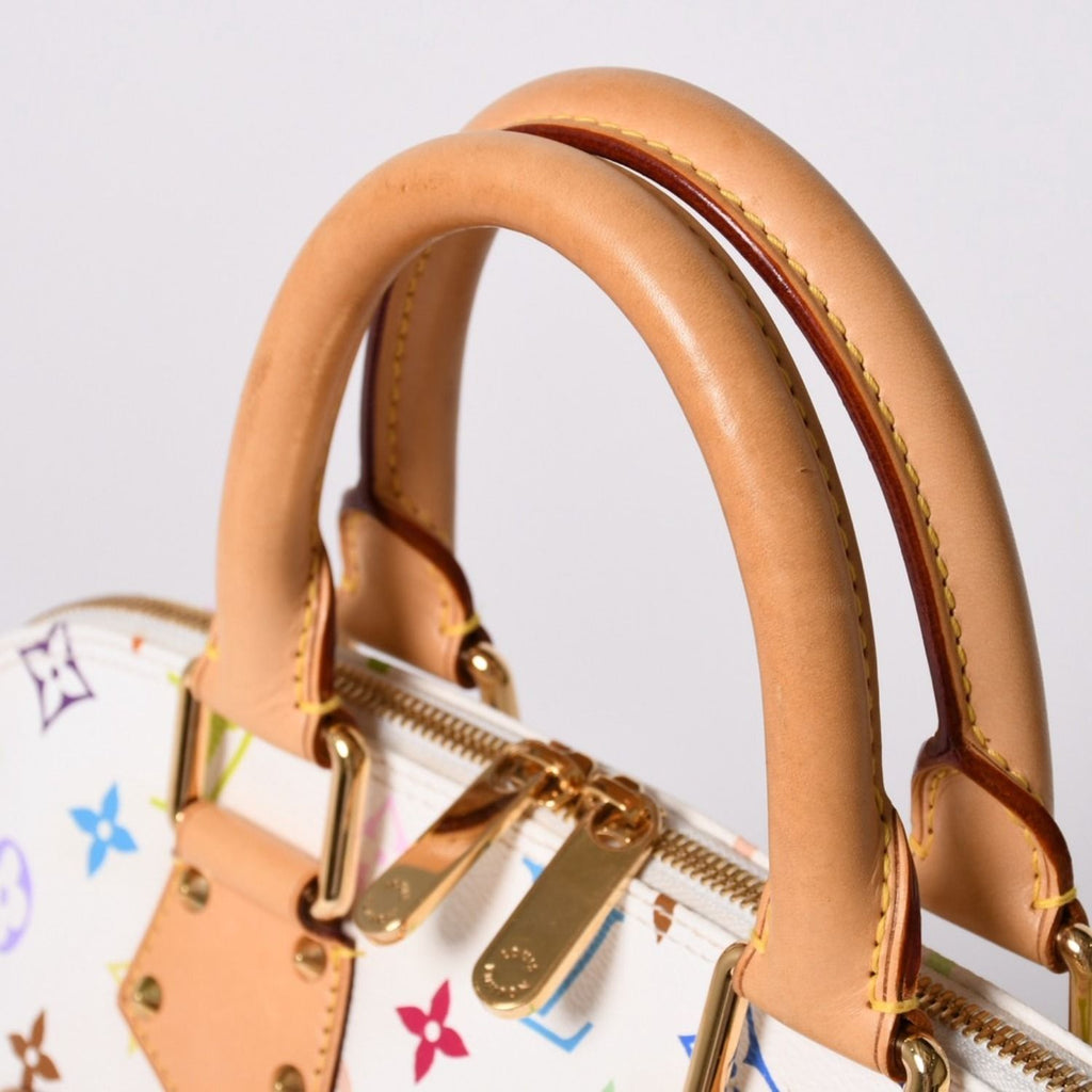 Louis Vuitton Alma Handbag Monogram Multicolor White Takashi Murakami — view 5