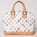 Louis Vuitton Alma Handbag Monogram Multicolor White Takashi Murakami — view 2