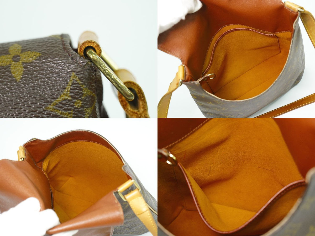 Louis Vuitton LV Musette Monogram Shoulder Bag Pochette Brown — view 7