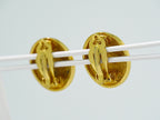 Chanel CC Logo Quilted Earrings Gold Plated — view 8