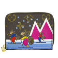 Louis Vuitton LV Zippy Coin Purse Bear Monogram Case Brown Multicolor
