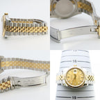 Rolex Watch Datejust Stainless Steel 18k Yellow Gold Silver Dial Champagne — view 8