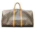 Louis Vuitton Keepall Bandouliere 55 Monogram Boston Bag Canvas