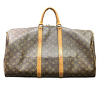 Louis Vuitton Keepall Bandouliere 55 Monogram Boston Bag Canvas