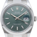 Rolex Datejust 36 Watch Oy Star Mint Green Box SS