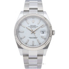 Rolex Datejust 41 Watch Oyster Box 18k White Gold SS — view 2