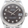 Rolex Datejust 31 Boys Watch Jubilee Diamond Box 18k White Gold SS